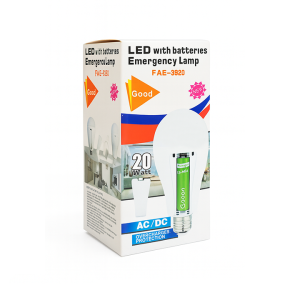 لامپ اضطراری led with batteries emergency lamp مدل fae-3920